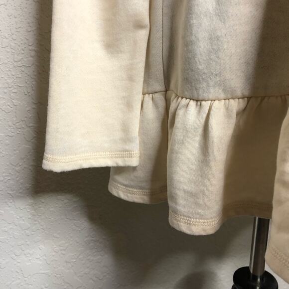 Anthropologie Saturday Sunday cream tiered ruffle knit top size Medium - Picture 12 of 13